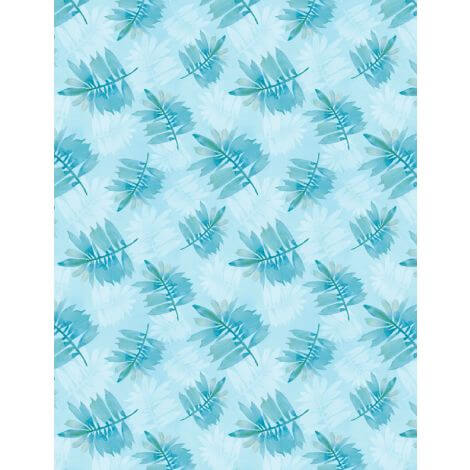 Underwater Wonders - Leaf Toss - Light Blue