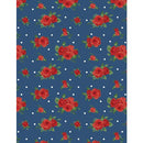 Summertime Daydream - Red Roses - Navy