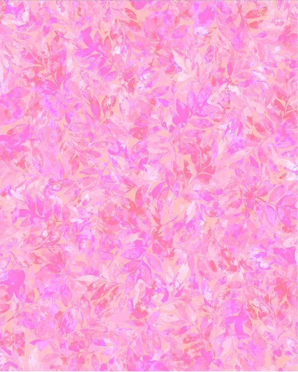 Nature's Palette - Tonal Leaf - Bubblegum Pink