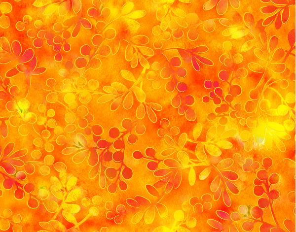 Fall Classic - Leaves & Berries - Orange/Yellow
