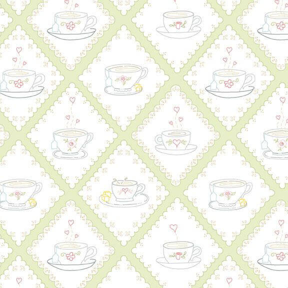 Tea for Two - Doilies - Lime