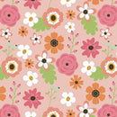Fantastic Flannel - Spring Flowers - Pink