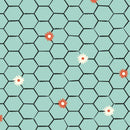 Homestead Haven - Floral Chicken Wire - Blue