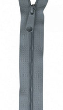 24" Handbag Zipper, Pewter