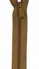 24" Handbag Zipper, Golden Brown