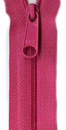 24" Handbag Zipper, Raspberry