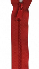 24" Handbag Zipper, Atom Red