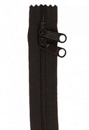 30" Double-Slide Handbag Zipper, Black