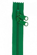 30" Double-Slide Handbag Zipper, Jewel Green