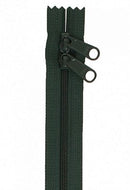 30" Double-Slide Handbag Zipper, Hemlock