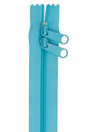 30" Double-Slide Handbag Zipper, Parrot Blue