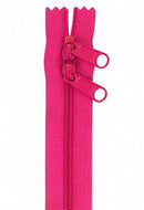 30" Double-Slide Handbag Zipper, Lipstick