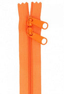 30" Double-Slide Handbag Zipper, Pumpkin