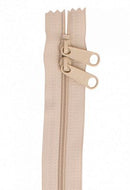 40" Double-Slide Handbag Zipper, Natural