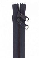 40" Double-Slide Handbag Zipper, Navy