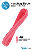 Zippers by the Yard, Coral, 4 Yards
