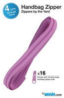 Zippers by the Yard, Orchid, 4 Yards