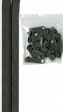 Zippers by the Yard, Slate Gray, 4 Yards