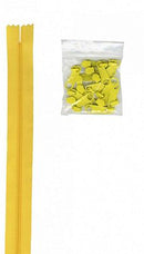 Zippers by the Yard, Dandelion, 4 Yards