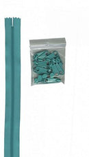 Zippers by the Yard, Turquoise, 4 Yards