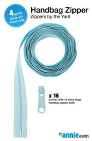 Zippers by the Yard, Robin's Egg Blue, 4 Yards