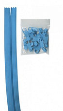 Zippers by the Yard, Parrot Blue, 4 Yards