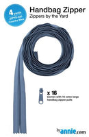 Zippers by the Yard, Country Blue, 4 Yards