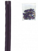 Zippers by the Yard, Eggplant, 4 Yards