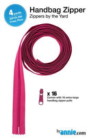 Zippers by the Yard, Crazy Plum, 4 Yards