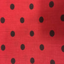 Small Polka Dot Print Poly Cotton Fabric