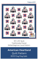 American Heartland Quilt Pattern - PAPER PRINT VERSION