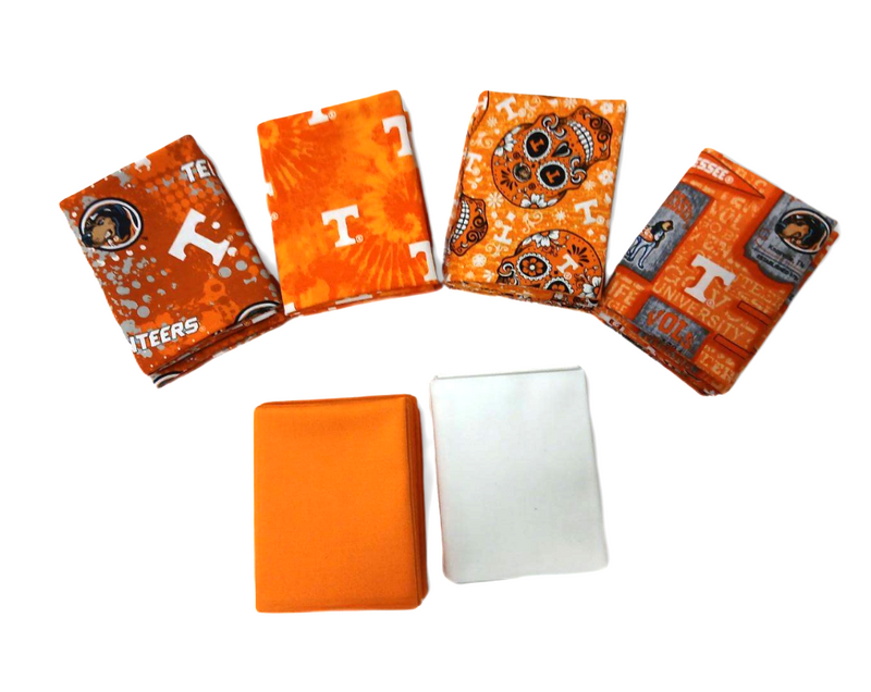 Tennessee Volunteers - Fat Quarter Bundle - 20 pack (Orange & White)