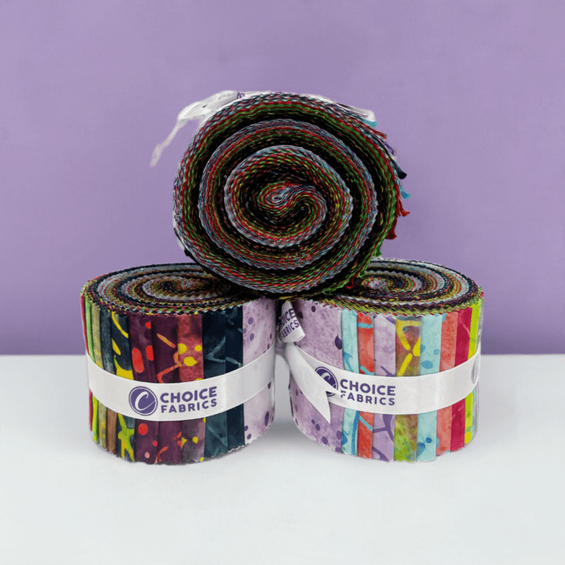 Komo Batiks - Bright 2.5" Roll (20 cuts)