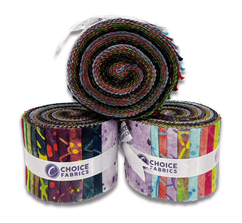 Komo Batiks - Bright 2.5" Roll (20 cuts)