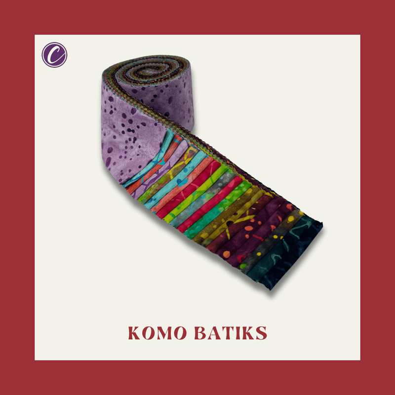 Komo Batiks - Bright 2.5" Roll (20 cuts)