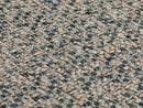 Beige & Blue Upholstery Fabric - Woven & Linen Look