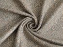 Beige & Blue Upholstery Fabric - Woven & Linen Look