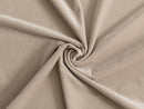 Beige Velvet Upholstery Fabric - Soft & Luxurious