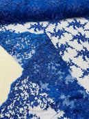 Big Floral Damask beaded Lace 54" Wide| New Creations Fabric & Foam Inc.