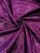 Big Rose Jacquard Satin 58" Wide