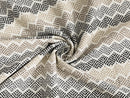 Black Chevron Upholstery Fabrics - Outdoor & Indoor