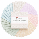 Blooms and Berries by Poppie Cotton - 5"x5" Charm Pack (42 Squares)