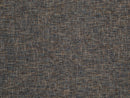 Blue & Brown Woven Upholstery Fabric - Linen Look