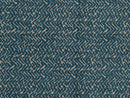 Blue Chevron Upholstery Fabric - Textured & Soft