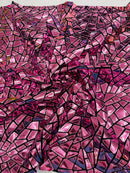 Broken Glass Sequin Velvet 58" Wide