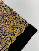 Broken Glass Sequin Velvet 58" Wide