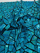 Broken Glass Sequin Velvet 58" Wide