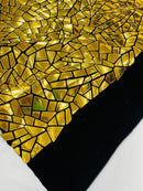 Broken Glass Sequin Velvet 58" Wide