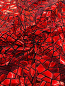 Broken Glass Sequin Velvet 58" Wide