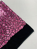 Broken Glass Sequin Velvet 58" Wide
